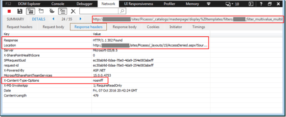 7 - Developer Tools - Network HTTP 302 - Details - Response headers.crop