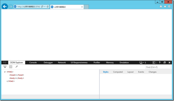CA home - no content